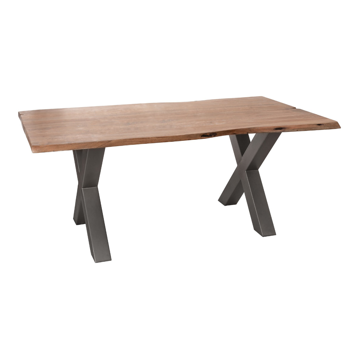 Acacia Wood Dining Table With Metal Legs