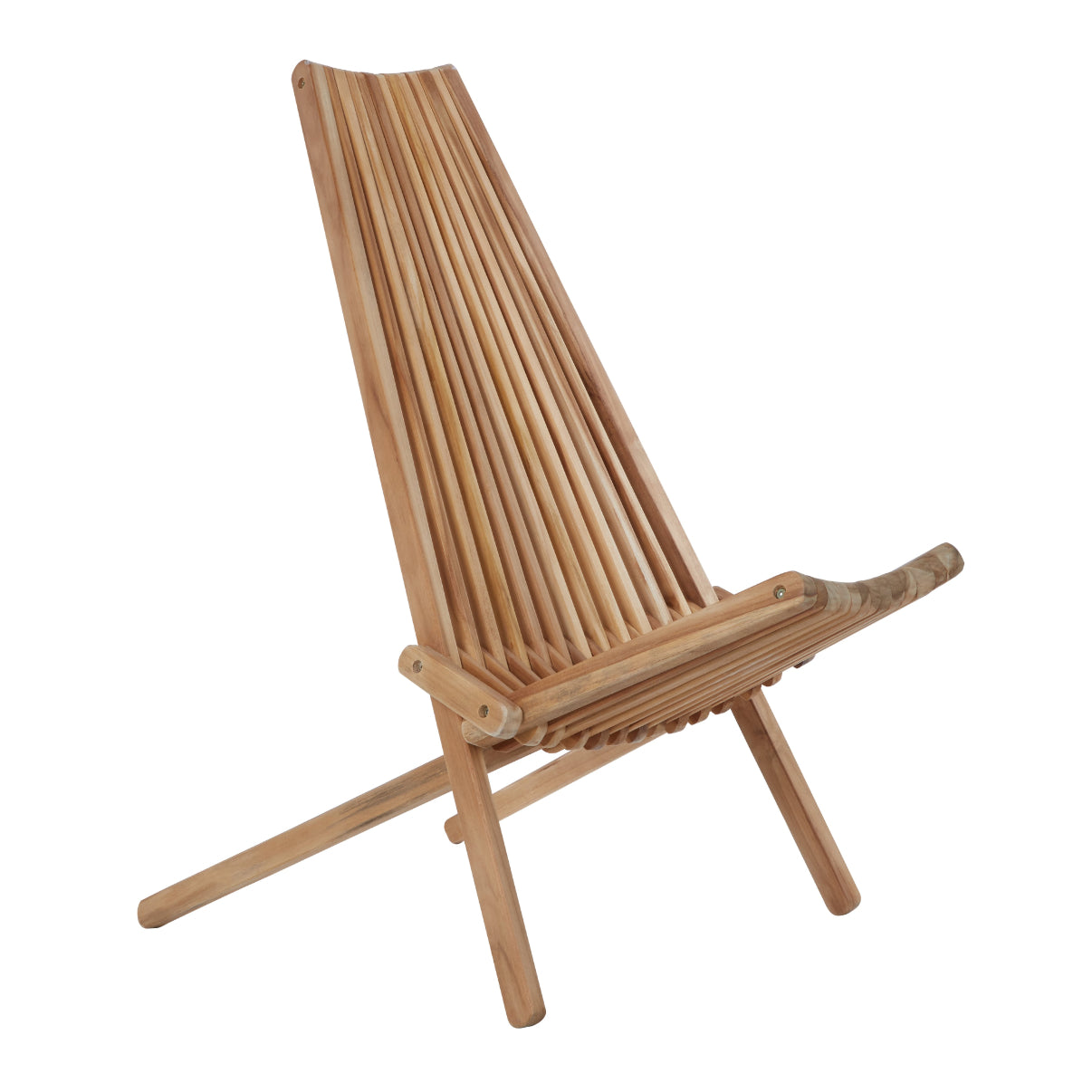 Nora Teak Wood Lounge Chair